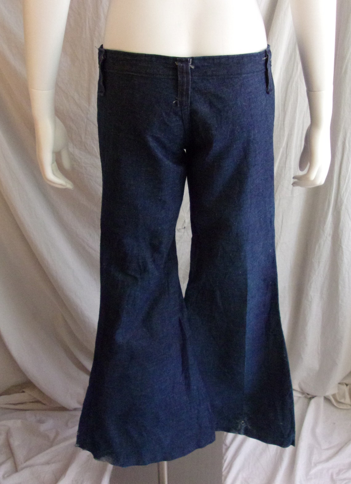 Vintage 1970s Jeans Hip Hugger Bellbottoms Super Low Rise 3 Etsy