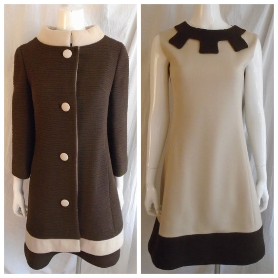 Vintage 1960s Lilli Ann Knit Coat and Dress Design