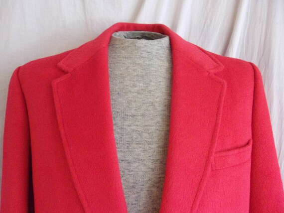 Vintage 1970s Sport Coat Mans Jacket Red Camel Ha… - image 5