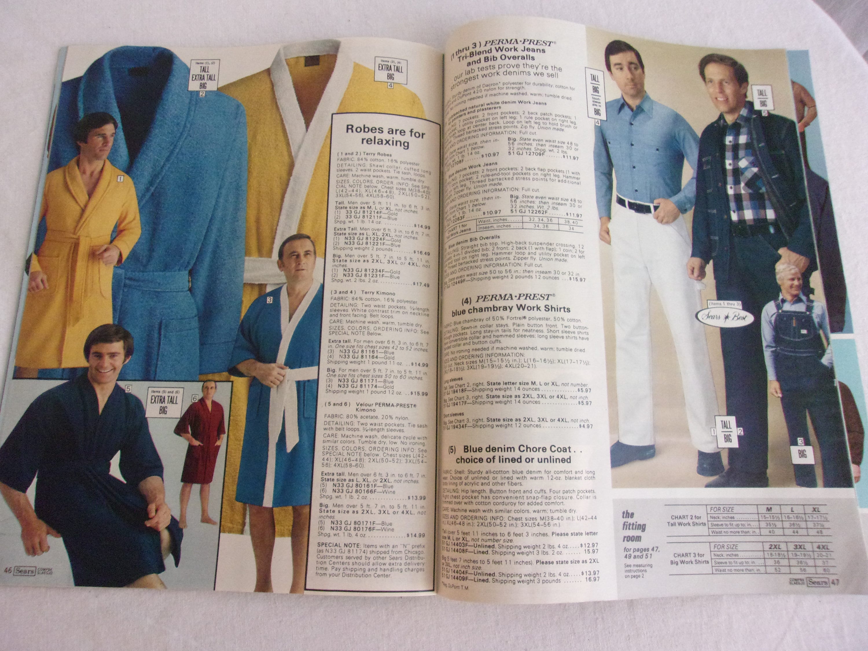 Vintage 1976 Catalog Menswear Sears Catalog Fall Winter Big