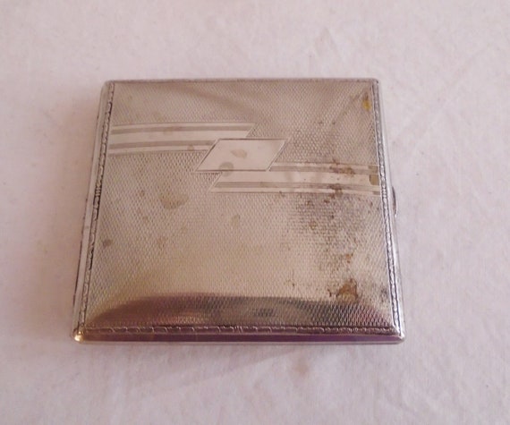 30s cigarette case metal - Gem