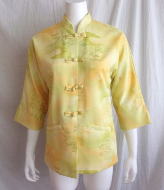 Vintage 1970s Pantsuit Asian/Hawaiian Style Made … - image 2