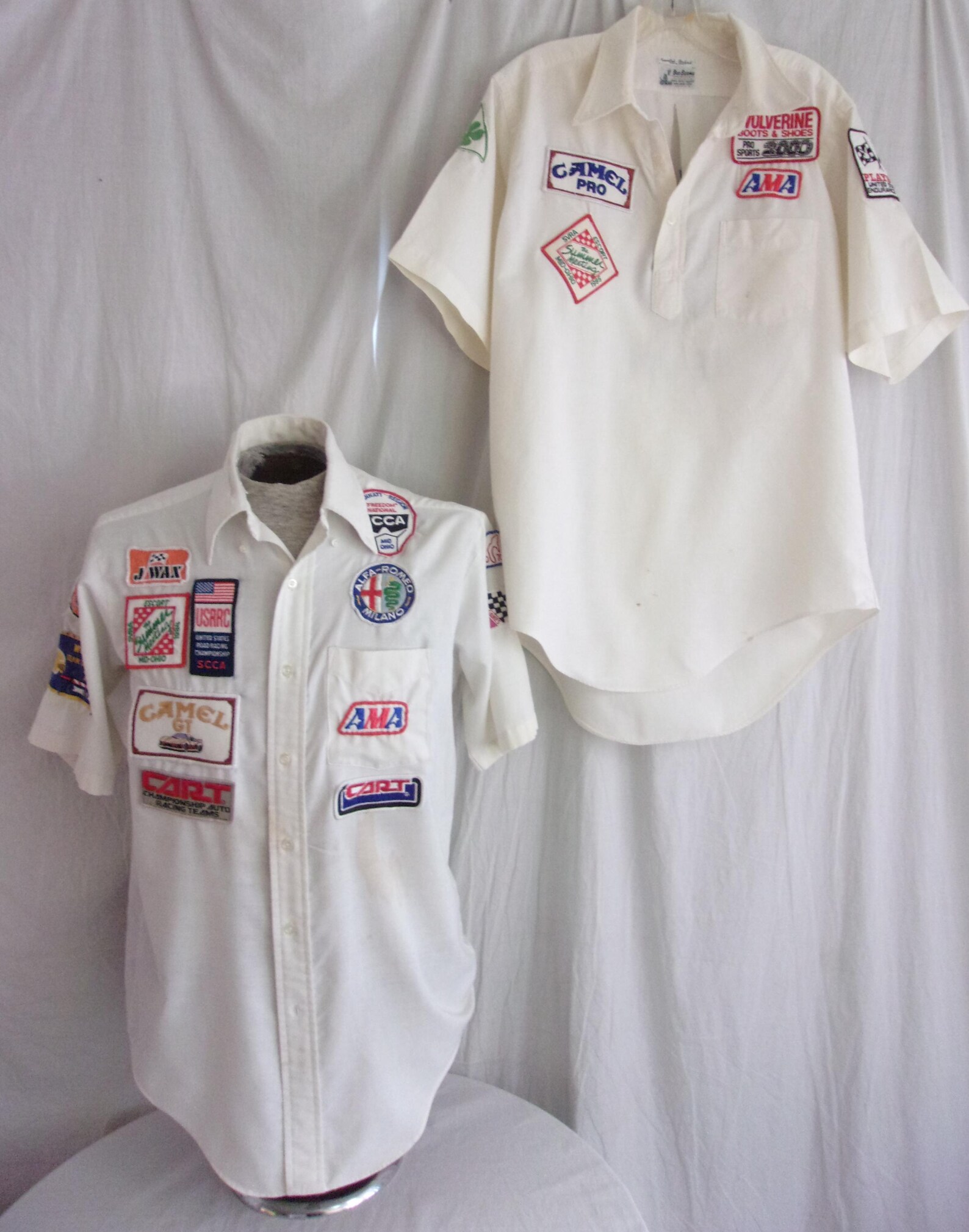 Vintage 1970s Racing Patch Shirts: Sports Car Club, Embroidered Patches ...