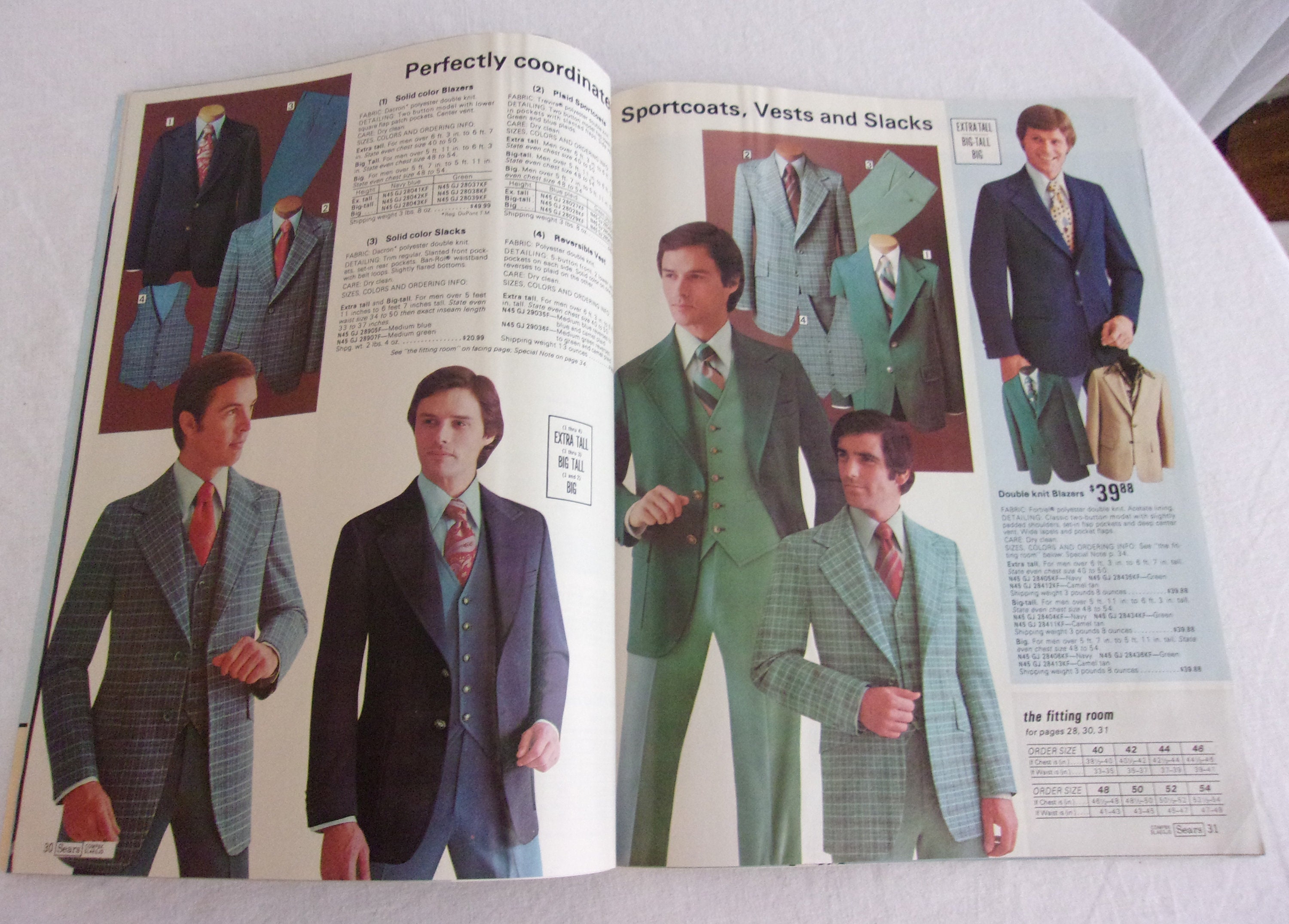 Vintage 1976 Catalog Menswear Sears Catalog Fall Winter Big