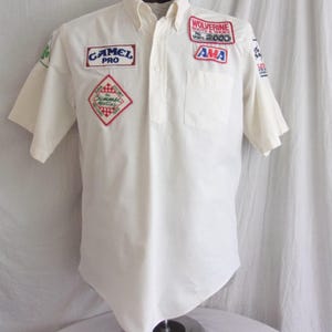 Vintage 1970s Racing Patch Shirts: Sports Car Club, Embroidered Patches ...