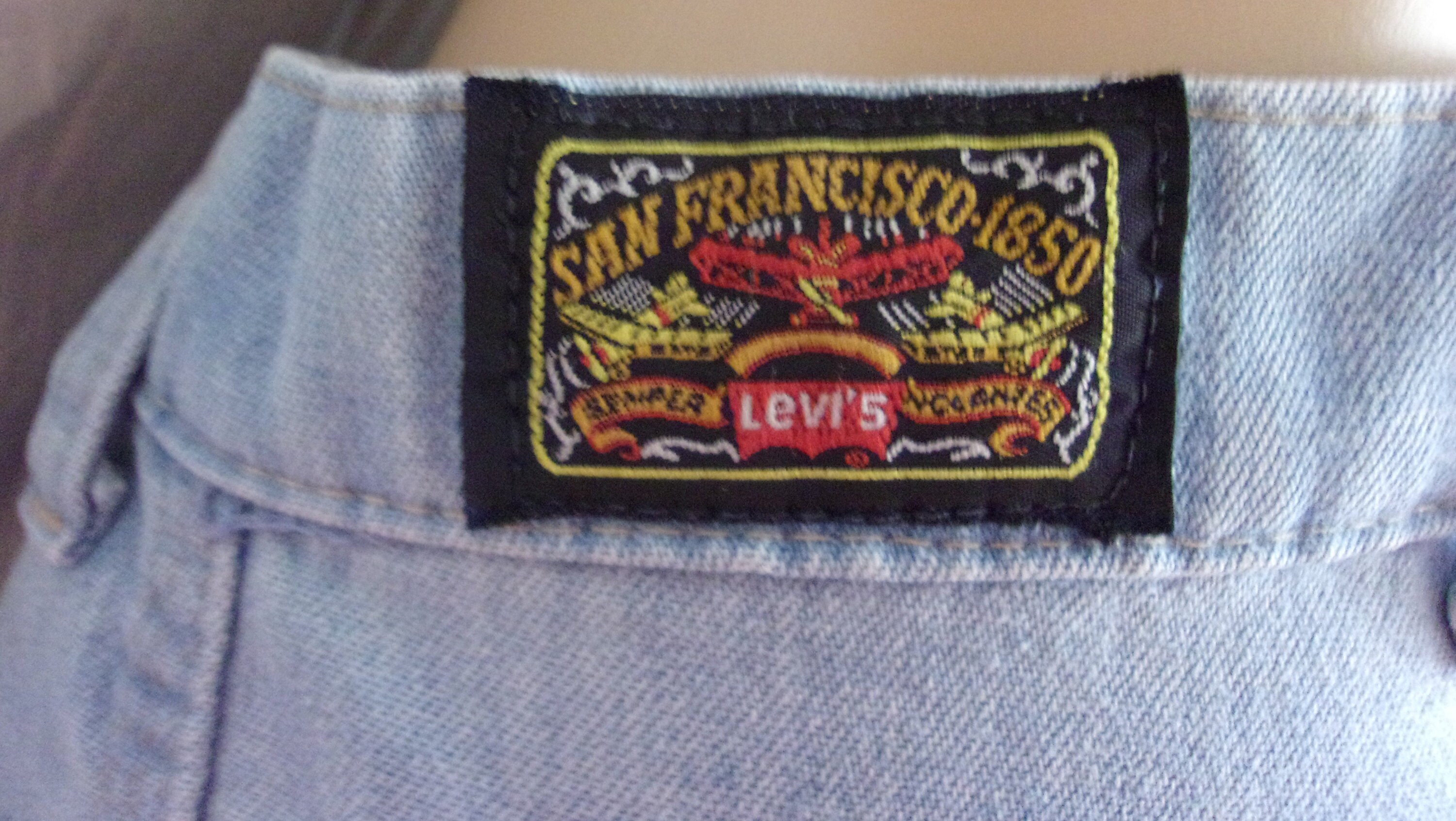 美品【ヴィンテージ】Levi's リーバイス サンフランシスコ Vintage 1970s Levis Jeans With San Francisco 1850 Patch Orange Tag