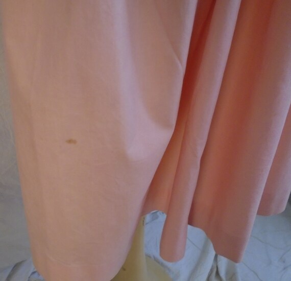 Vintage 1950s Dress Salmon Pink Full Skirt Summer… - image 7