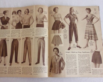 Vintage 1950s Catalog Women's Dresses Rockabilly Hayes Half