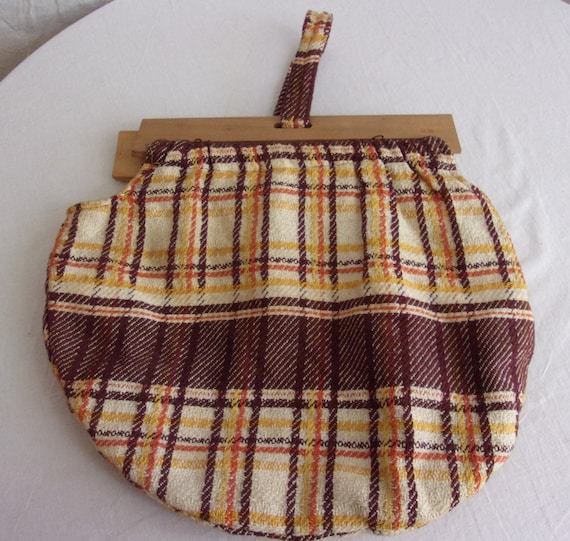 Handmade women's Retro Plaid Wool Skirt Midi 5405 Handmade women's Retro Plaid Wool Skirt Midi 5405