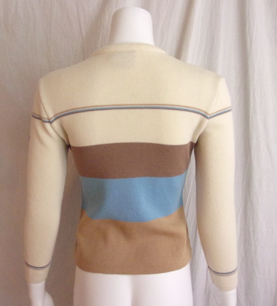 Vintage 1970s Sweater Striped Wool Pullover by Li… - image 2