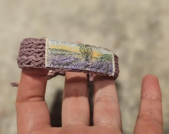 Natuurlijke henneparmband, lavendel