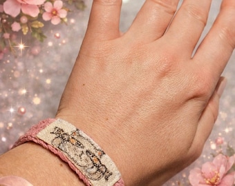 Handgemaakte hennepkatarmband – milieuvriendelijke boho-sieraden, verstelbaar cadeau