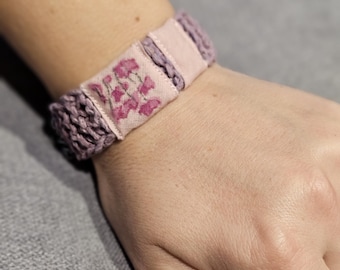 Gebreide henneparmband in etnische stijl, verstelbare boho-sieraden