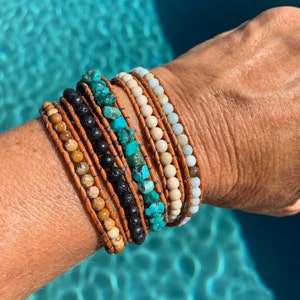 Natural Stone Spiral 5-Wrap
