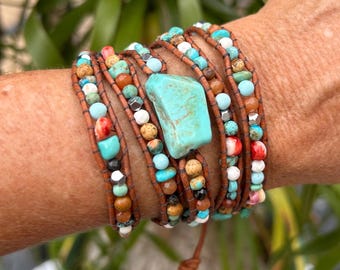 Mezcla de turquesas con foco turquesa (F/23) 5 vueltas