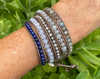 Espiral de piedra natural 5-wrap