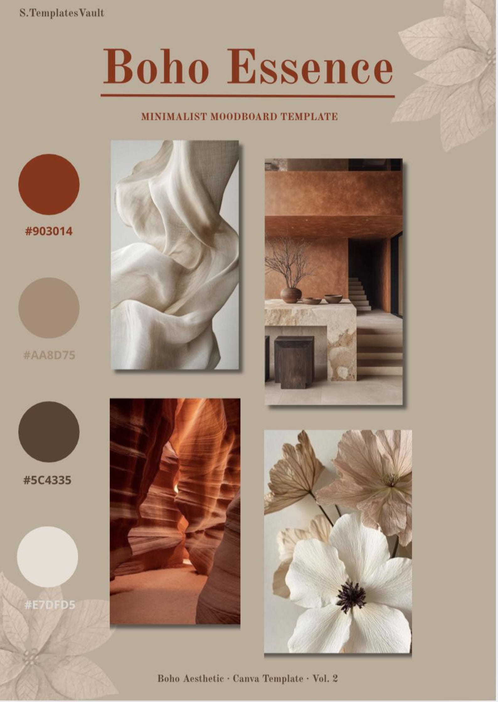 Minimalist Canva Moodboard Templates Vol. 2 Etsy