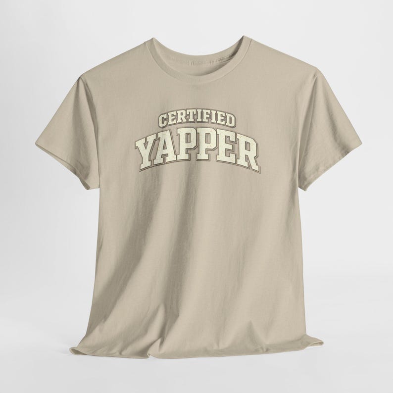 Casual Outfit Graphic Tee | Certified Yapper Shirt | Funny Everyday Outfit Tee for Women image 9