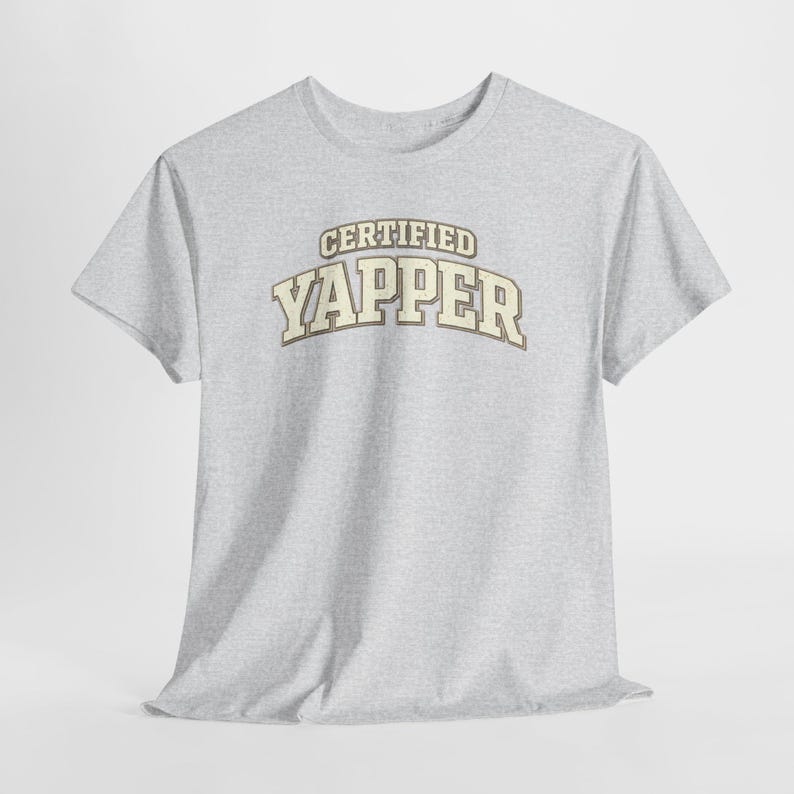 Casual Outfit Graphic Tee | Certified Yapper Shirt | Funny Everyday Outfit Tee for Women image 7