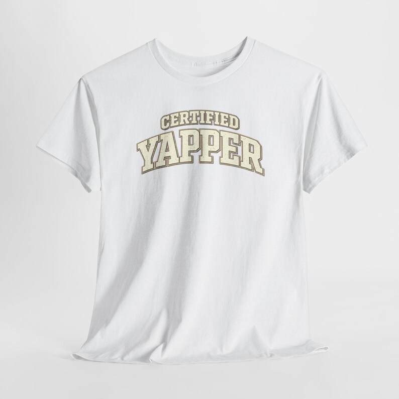 Casual Outfit Graphic Tee | Certified Yapper Shirt | Funny Everyday Outfit Tee for Women image 6