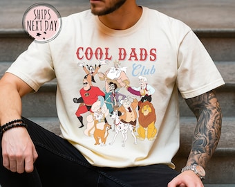 Comfort Colors® Cool Dads Club Shirt - Retro Fathers Tee -Magic Kingdom Family Vacation Trip - Best Papa Gifts Mens