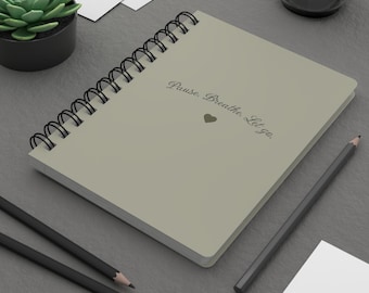 Spiral Bound Lined Journal, Notebook, Diary, Planner, Sketchbook for Self Reflection, Writing Goals, or Brain Dumps