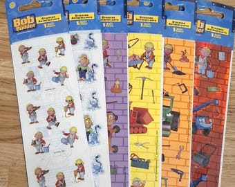 Vintage original Sandylion stickers Bob the Builder