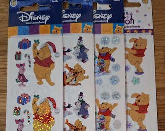 Adesivi originali vintage Sandylion Classic Winter e vacanze Winnie the Pooh