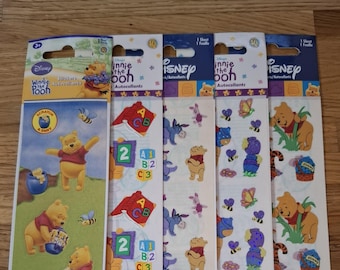Vintage original Sandylion stickers Classic Winnie the Pooh and friends