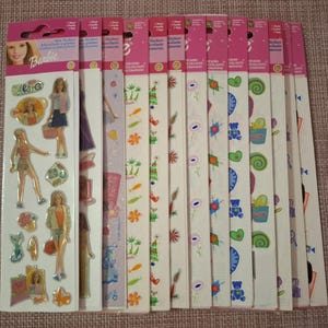 Pegatinas originales vintage de Sandylion de Barbie con amigos