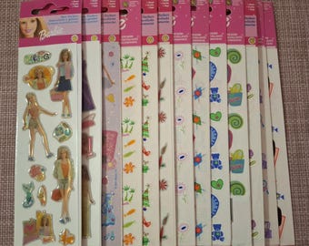 Vintage original Sandylion stickers Barbie with friends
