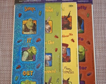 Vintage original Sandylion stickers Dreamworks Shrek