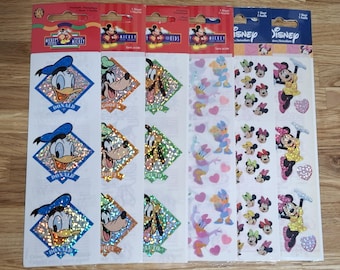 Vintage original Sandylion stickers Mickey Mouse Friends