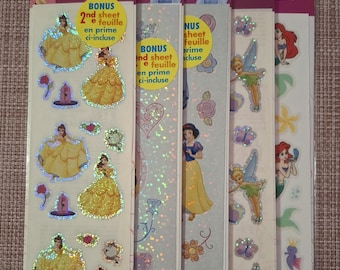 Vintage original Sandylion stickers mixed Disney Princess