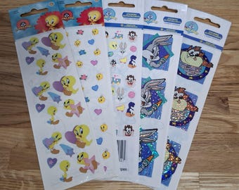 Adesivi originali vintage Sandylion Baby Looney Tunes e Tweet