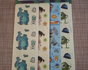 Vintage original Sandylion stickers Disney Pixar Monsters inc.