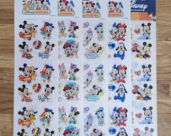 Adesivi originali vintage Sandylion Baby Topolino con gli amici