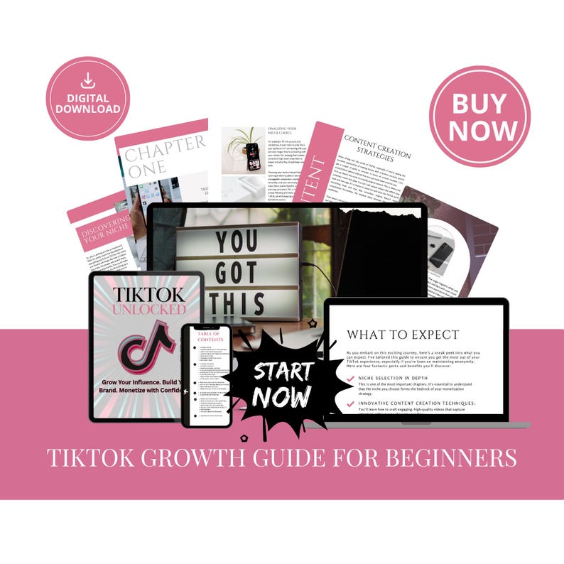 Tiktok Growth Guide for Beginners | Grow, Go Viral & Monetize Tiktok E-Book | Blueprint image 2