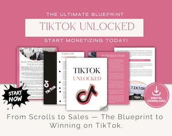 Tiktok Growth Guide for Beginners | Grow, Go Viral & Monetize Tiktok E-Book | Blueprint