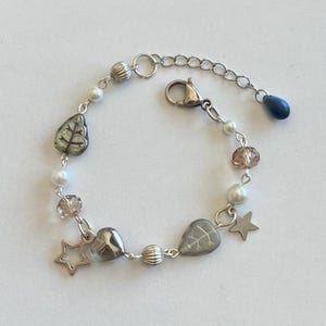 coraline inspired orange and blue beaded glass bracelets image 10