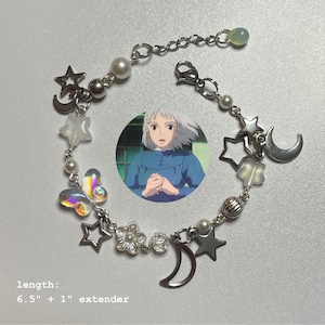 Det rörliga slottet i Studio Ghibli-stil med glas- och pärlarmband bild 6