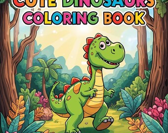 Dinosaurs Coloring Book for Kids – Part 2 | 50 Printable Pages | PDF Download