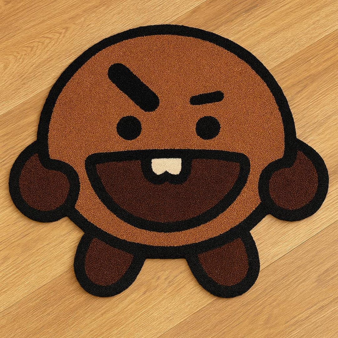 Custom Rug, BTS, K-pop, BT21, Shooky, Suga, 100% Handmade, Quality ...