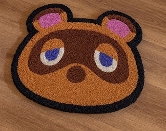 Alfombra personalizada, ACNH, Tom Nook, Gaming, 100 % hecha a mano, material de calidad, regalo