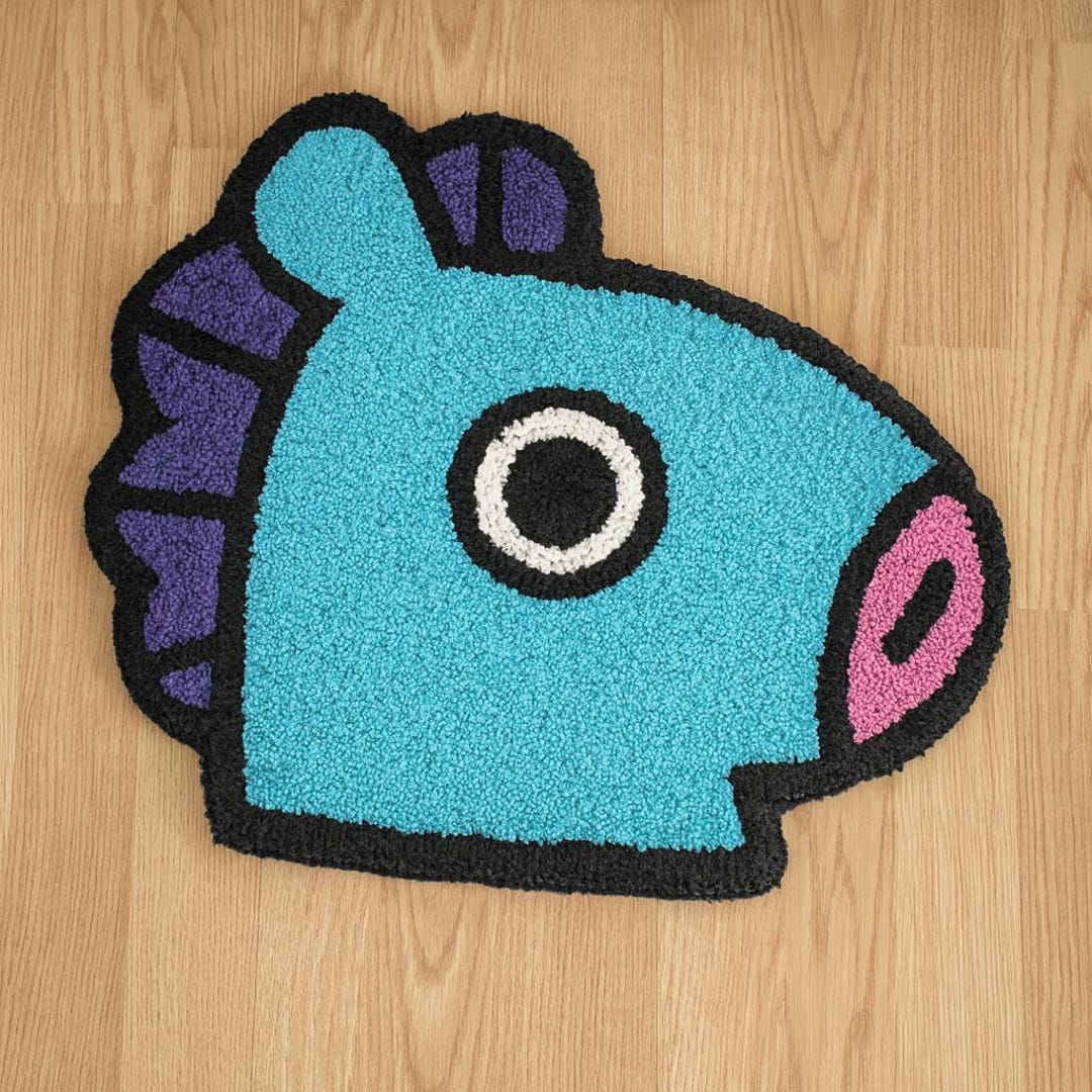 Custom Rug, BTS, K-pop, BT21, Mang, Jhope, 100% Handmade, Quality ...
