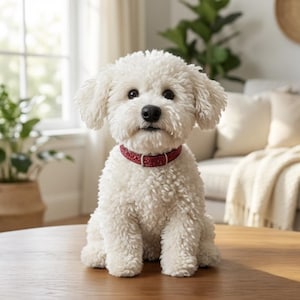 Bichon Frise Amigurumi Pattern, Crochet Dog PDF, Fluffy Puppy Plushie Tutorial, Cute Teddy Dog Toy, DIY Stuffed Animal, Digital Download