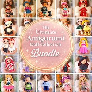 99-in-1 Amigurumi Doll Patterns Bundle Crochet Plushie Toys PDF Download
