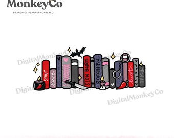 SMUT Bookshelf Doodle PNG | Hand-Drawn Art Clipart | Trendy Digital Stickers
