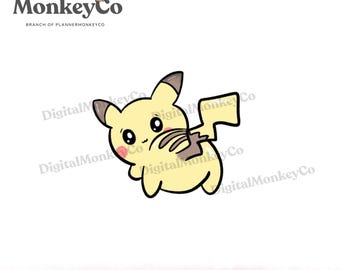 Cheeky Pika PNG | Hand-Drawn Art Clipart | Trendy Digital Stickers