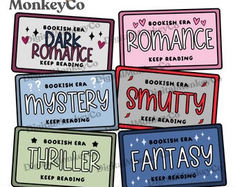 Bookish License Plate Doodles PNG Clipart Bundle for Book Lovers | Trendy Digital Stickers
